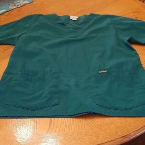 Landau Dark green scrub shirt